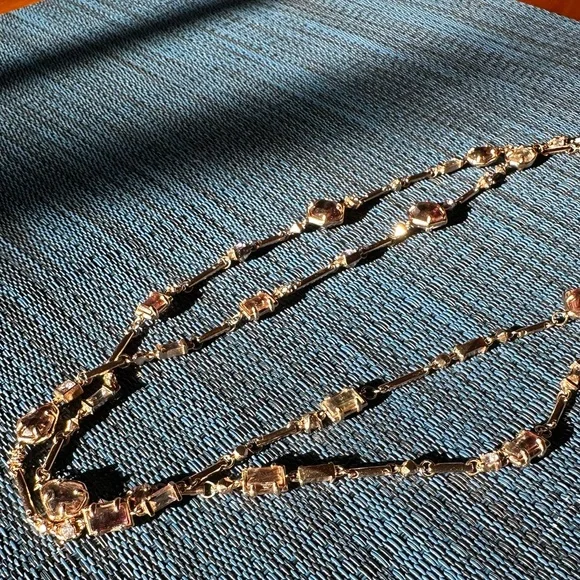 Kendra Scott rose gold necklace with brown stones - Picture 3 of 7